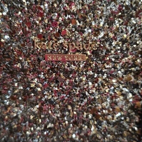 Kate Spade Mini Reiley Laurel Way Glitter Satchel crossbody Wristlet - Picture 4 of 11